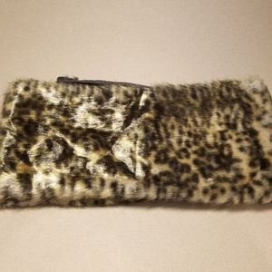 Monaco Faux Fur Leopard Print Scarf